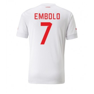Schweiz Breel Embolo #7 Borta Kläder VM 2022 Kortärmad